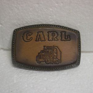 Alumaline 4108 "Carl" Belt Buckle With Semi-Truck